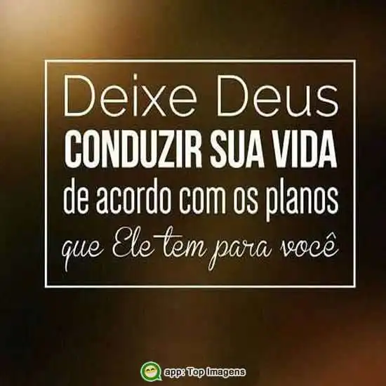 Deixe Deus conduzir sua vida