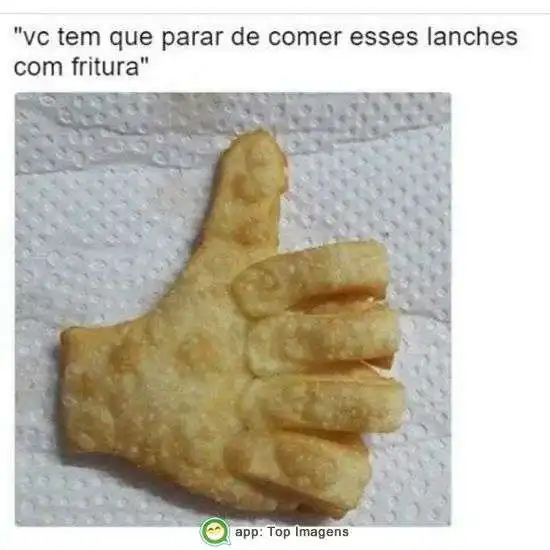 Lanches com fritura