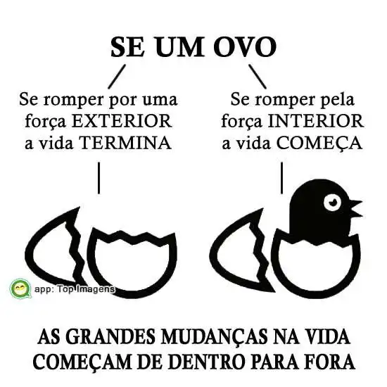 Mudança de dentro pra fora