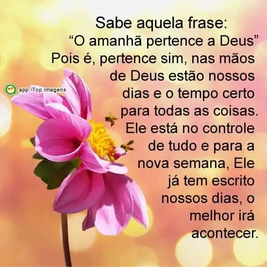 O amanhã pertence a Deus