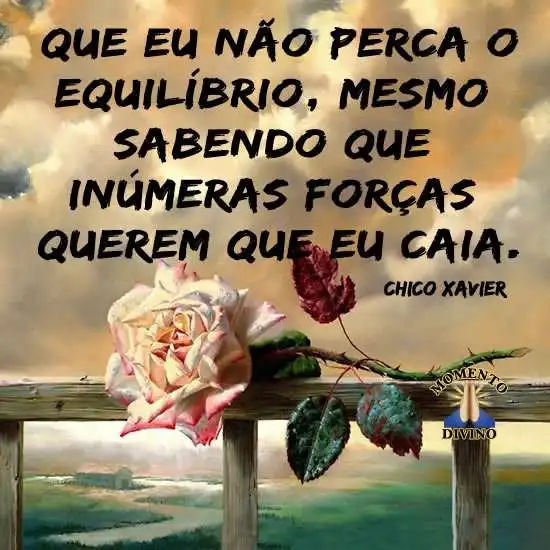 Que eu não perca o equilíbrio