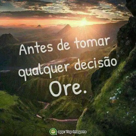 Antes de qualquer decisão