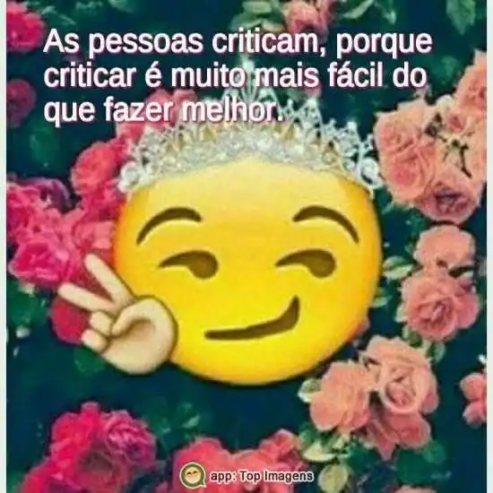 As pessoas criticam