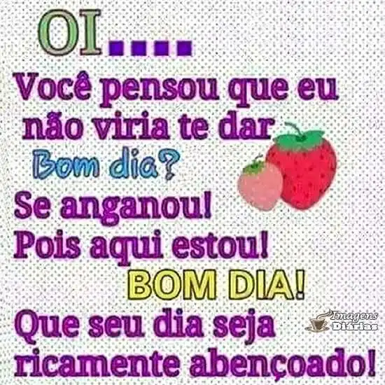 Bom dia