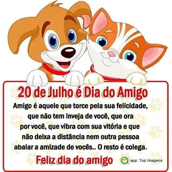 Feliz dia do amigo