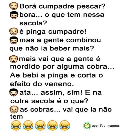 Piada de pescador pinguço