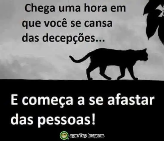 Cansado das decepções