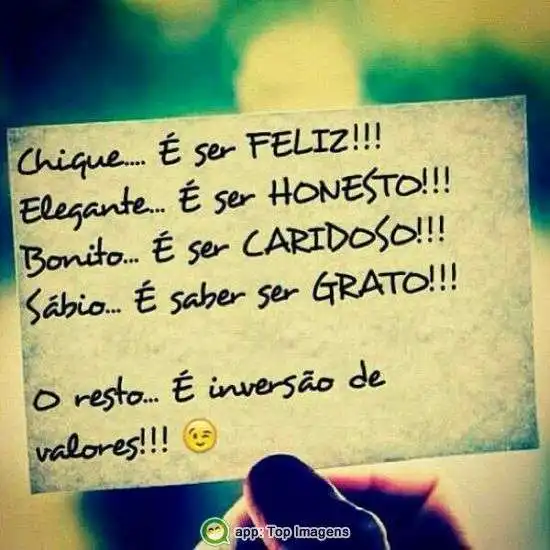 Chique é ser feliz