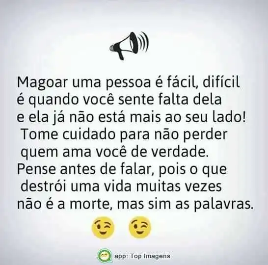 Cuidado com as palavras