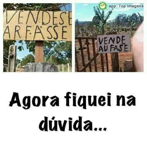 Fiquei na dúvida