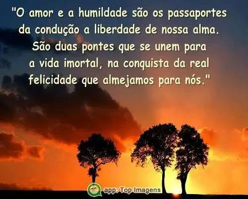 O amor e a humildade