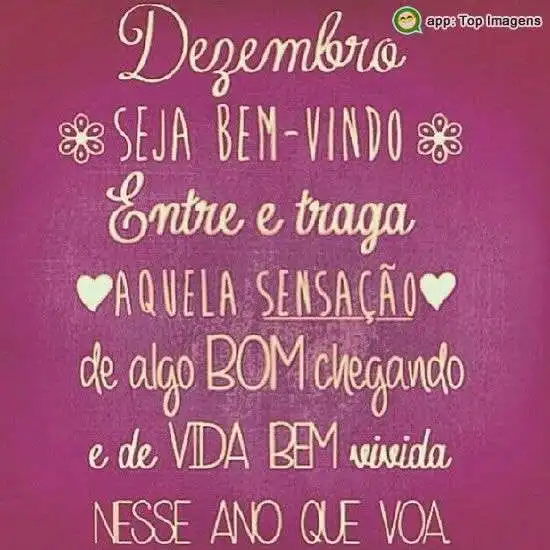 Bem-vindo dezembro