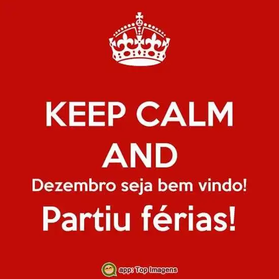 Dezembro seja bem-vindo