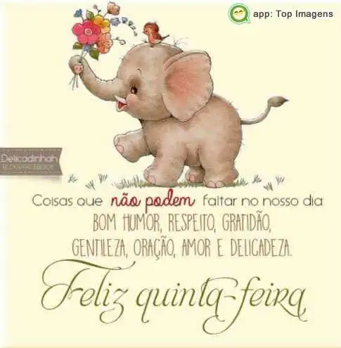 Feliz quinta-feira