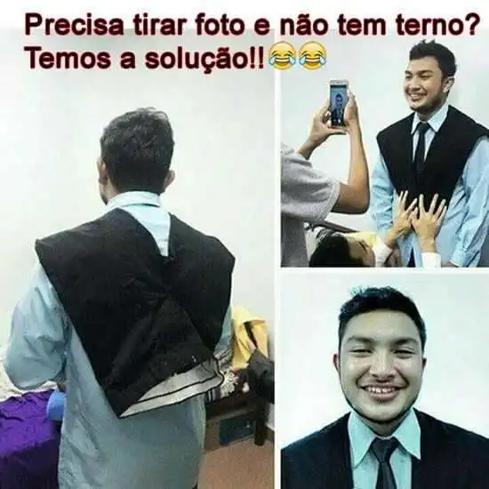 Foto com terno