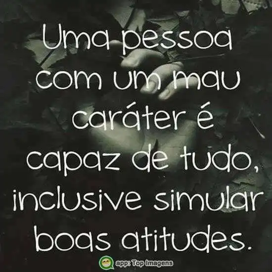 Pessoa com mau caráter