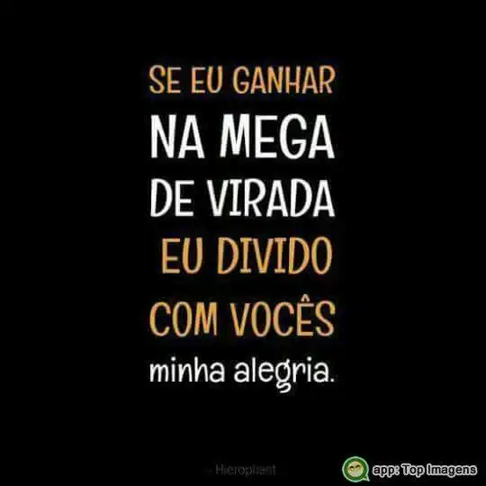 Se eu ganhar na mega sena