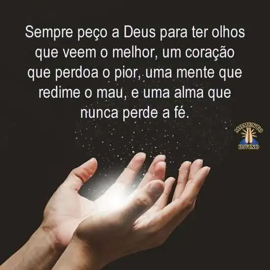Sempre peço a Deus