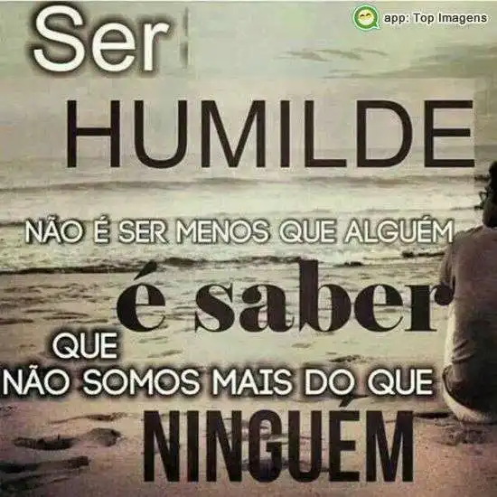 Ser humilde