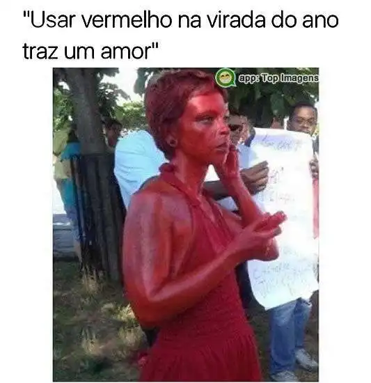 Vermelho traz amor