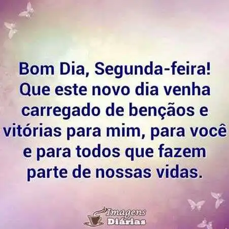 Bom dia segunda-feira