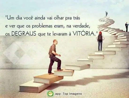 Degraus que levam à vitória