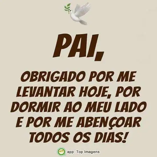 Obrigado meu Pai