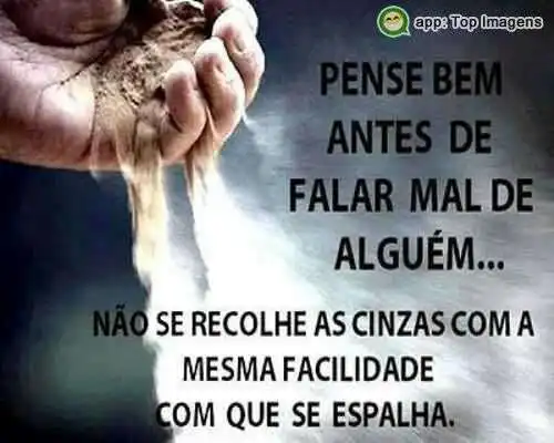 Pense antes de falar