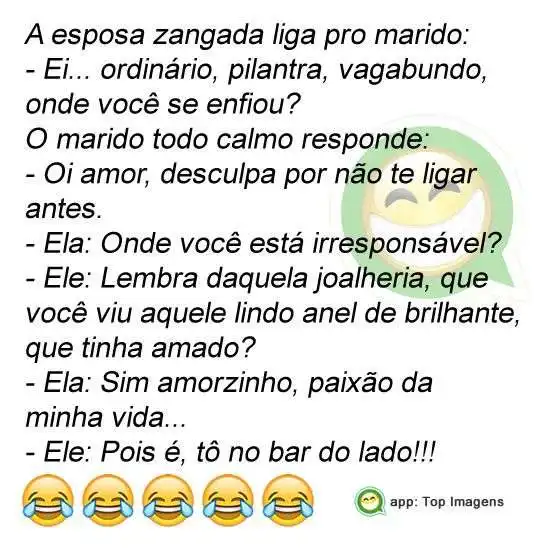 Piada de esposa nervosa