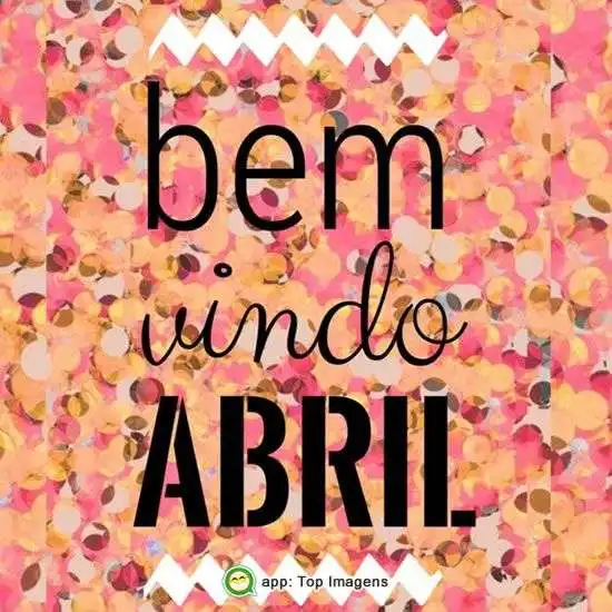 Bem-vindo abril