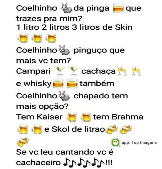 Coelhinho cachaceiro