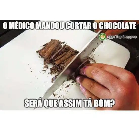 Cortar o chocolate