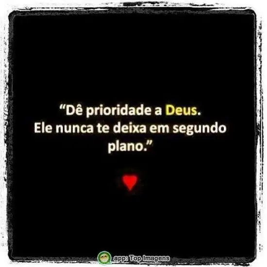 Dê prioridade a Deus