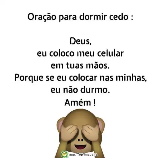 Oração pra dormir cedo