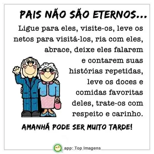 Pais não são eternos