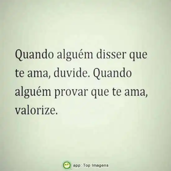Quando alguém te ama