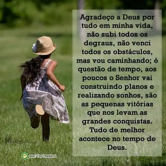 Agradeço a Deus