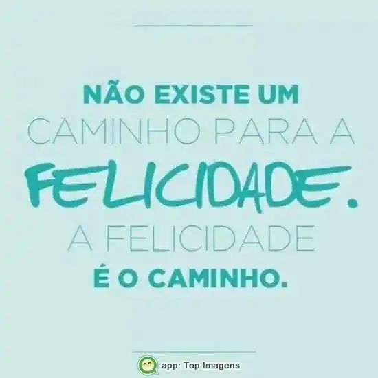 Caminho para a felicidade