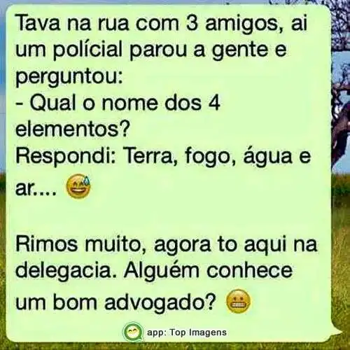 Nome dos 4 elementos