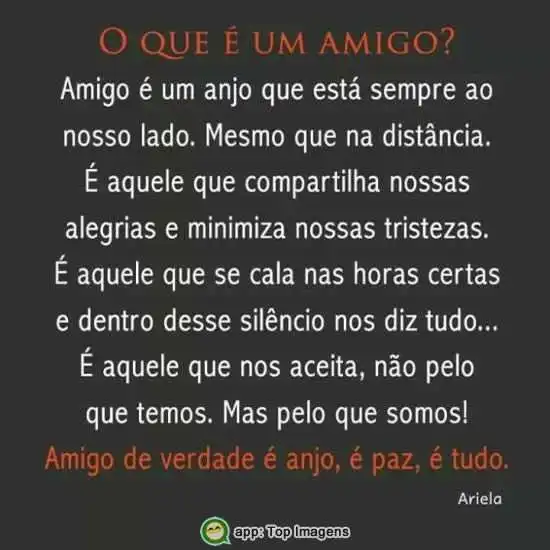 O que é um amigo?