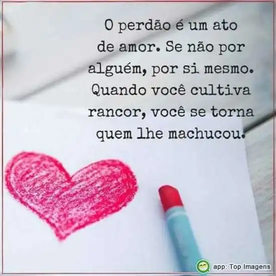 Perdão é ato de amor