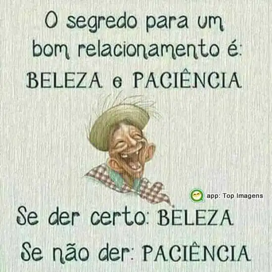 Segredo para bom relacionamento