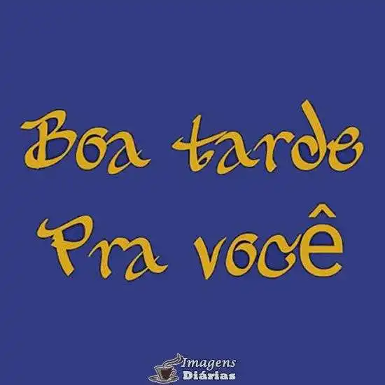 Boa tarde