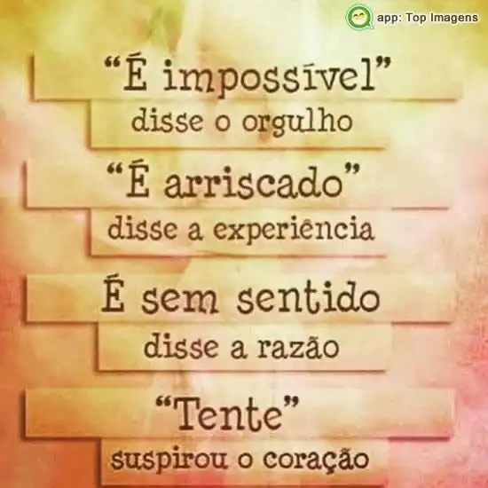 Tentar sempre