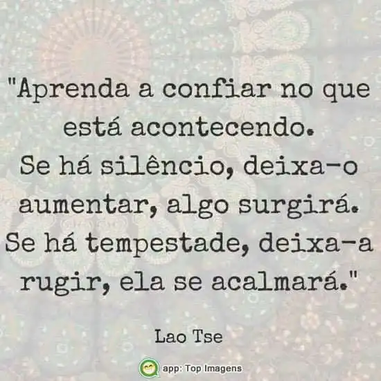 Aprenda a confiar