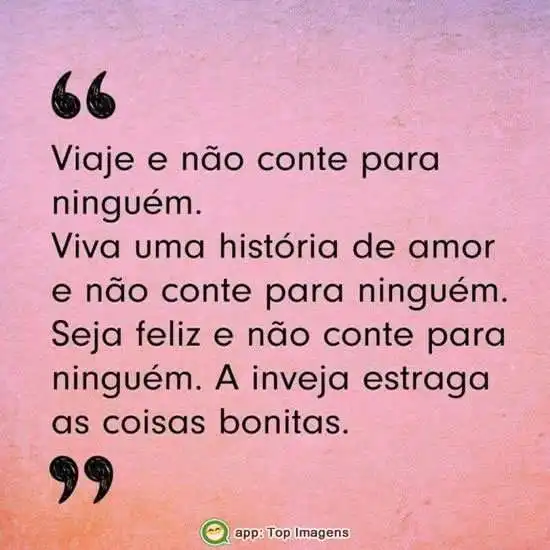 Não conte pra ninguém