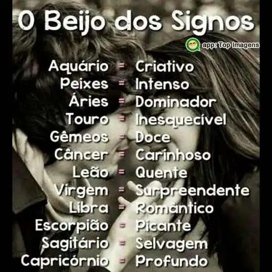 O beijo dos signos