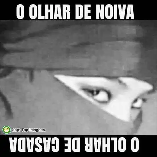 Olhar de noiva e casada