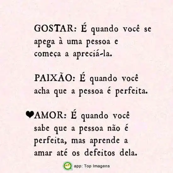 Paixão e amor