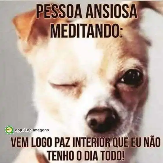 Pessoa ansiosa meditando